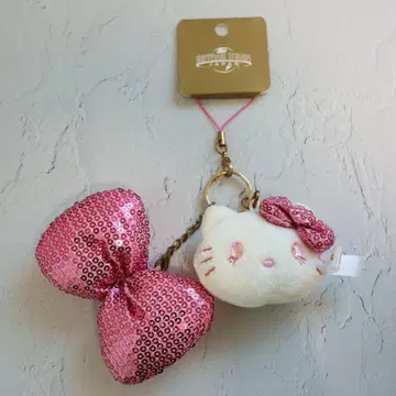 [ 초레어 ] 헬로키티 스팽글 빅 리본 키링 마스코트