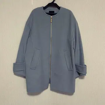 Spick & Span 블루 노카라 자켓