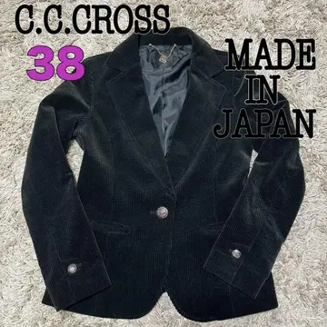 [ C.C. CROSS ] CC 크로스 코듀로이 자켓 38 일본제 블랙
