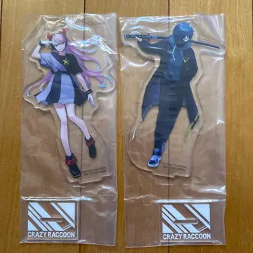 CRAZY RACCOON 아크릴 스탠드 2개 세트