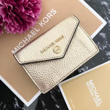 새상품 MICHAEL KORS 마이클코어스 지갑 접이식 지갑 골드