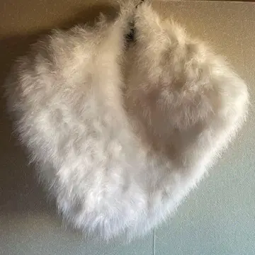 일본 의류용 여성용 화이트 퍼 숄 깃털 무늬 자수 포함