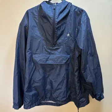 HANG TEN 네이비 후드 부착 나일론 자켓