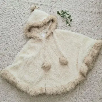 [ LIZLISA ] 후드 부착 판초