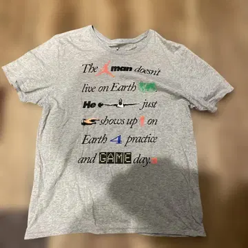 Jordan 그레이 T셔츠 XL