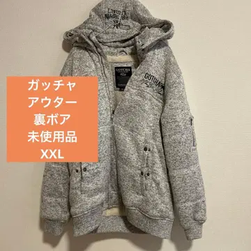 GOTCHA 후드 부착 자켓 그레이 XXL
