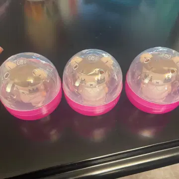 코레사와 레코짱 소프트 비닐 마스코트 곰 캡슐 토이 3세트