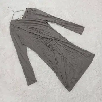 [앙발레리아 아쉬] (XS) 비대칭 원피스 심플 얇은 소재