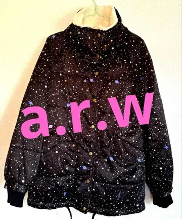 a.r.w 우주 패턴 점퍼 리버서블 M