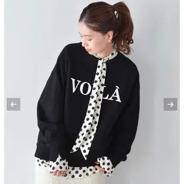 IENA VOILA 맨투맨 풀오버 블랙