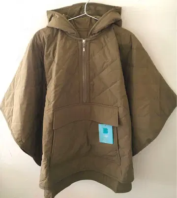 택 포함 새상품 BINKY 퀼팅 판초 판초 코트