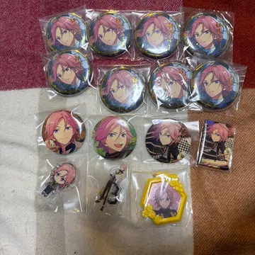 앙스타 오우카와 코하쿠 캔뱃지 아크릴 굿즈 묶음 판매