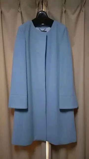 [ 새상품 ] UNTITLED 울 코트 옅은 블루