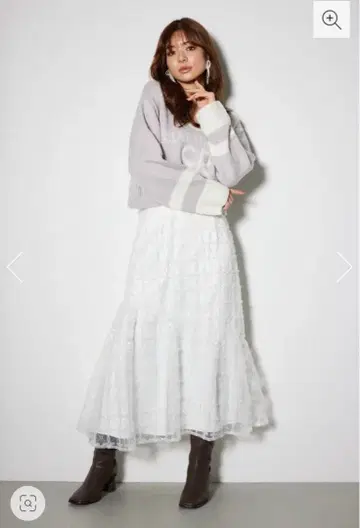 rienda 스팽글 튤 세미 머메이드 스커트 택 포함 새상품 S