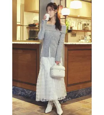 rienda 스팽글 튤 세미 머메이드 스커트 택 포함 새상품 S