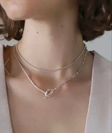 박스 없음 ten. 칸다 망토 목걸이 실버 silver