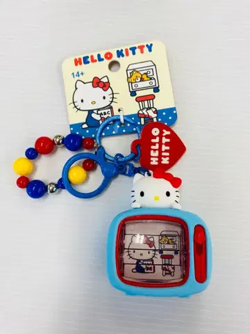 헬로키티 TV형 키링 있음 화면 변경 TV 키링 참