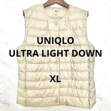 UNIQLO 울트라 라이트 다운 XL 다운 베스트 베이지