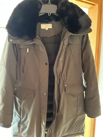 MICHAEL KORS 퍼 트리밍 다운 자켓 M