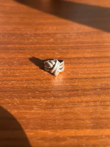 빈티지 실버 트위스트 링 8호