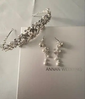 ANNAN WEDDING 티아라와 귀찌 세트
