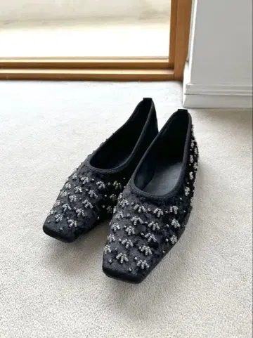 ungrid 비쥬 플랫슈즈 언그리드 블랙 L 24.5