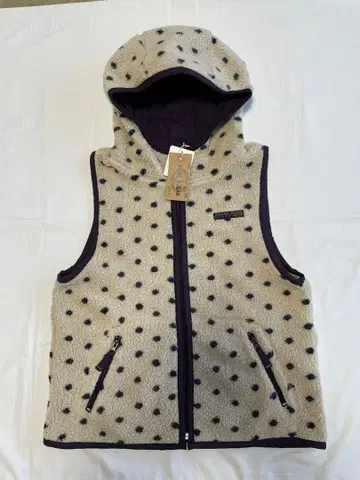 CUBE SUGAR 후드 부착 플리스 베스트