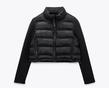 ZARA 대비 퍼프 자켓 블랙 S 사이즈