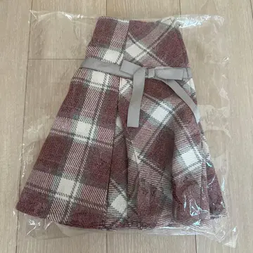 트위드 라이크 리본 스커트 로제 뮤즈