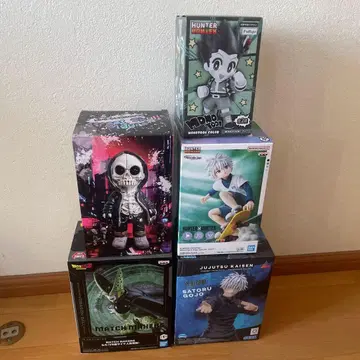 곤, 키루아, 셀, 고죠 사토루 스컬 캐릭터 피규어 세트