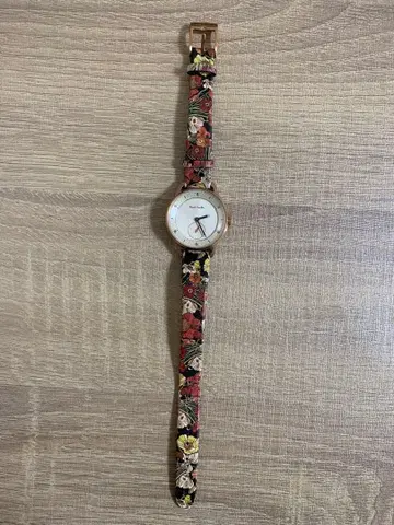 폴 스미스 꽃무늬 손목시계 배터리 없음 작동 미확인