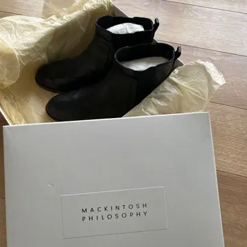 MACKINTOSH PHILOSOPHY 블랙 사이드 고어 부츠