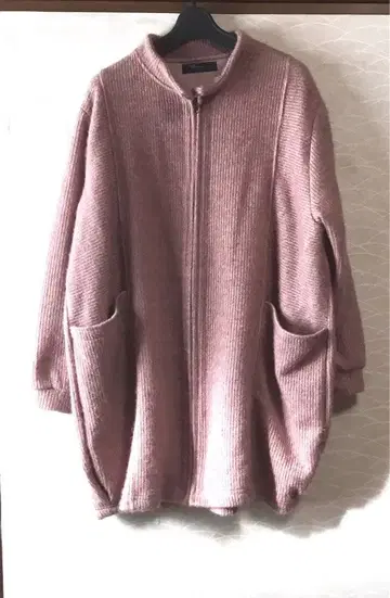 드럭 스토어즈 핑크 노카라 자켓 집업