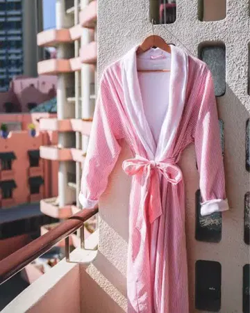 로얄 하와이안 호텔 목욕 가운 미사용 새상품 테디베어 포함