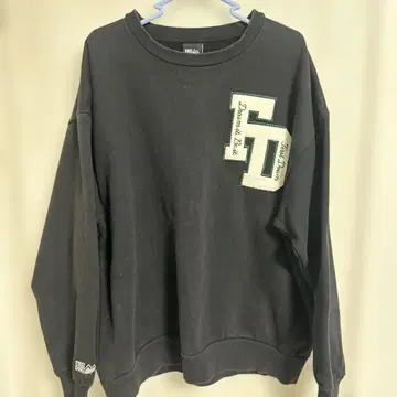 퍼스트 다운 블랙 맨투맨 XL