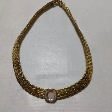 AVON 골드 크리스탈 목걸이