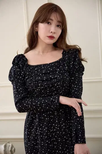 새상품 her lip to 쉬폰 드레스 블랙 M