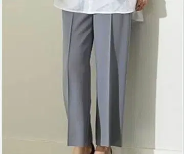 미사용 새상품 Demi-Luxe BEAMS 핀턱 크롭 팬츠 34