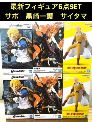 최신 프라이스 피규어 6종 세트 원피스 BLEACH 원펀맨 미개봉