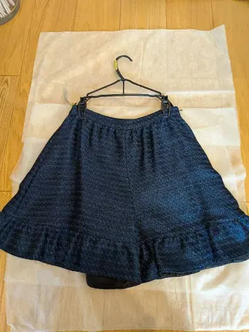 네이비 플레어 숏팬츠