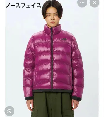 THE NORTH FACE 후드 부착 다운 자켓 퍼플 아콩카과