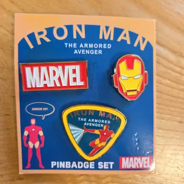 [ 미사용 ] MARVEL POP ICON 핀 배지 세트 (아이언맨)