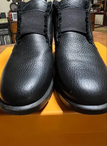 퍼 블랙 숏부츠 22cm EEE