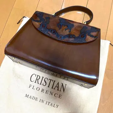 CRISTIAN FLORENCE 백 이탈리아제 말 패턴 수납 가방 포함
