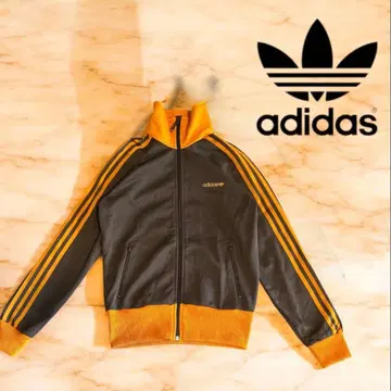 [ 초인기 컬러 ] adidas 저지 L 사이즈 브라운/오렌지 국기 택