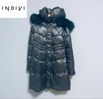 INDIVI 블랙 다운 자켓 사이즈 36