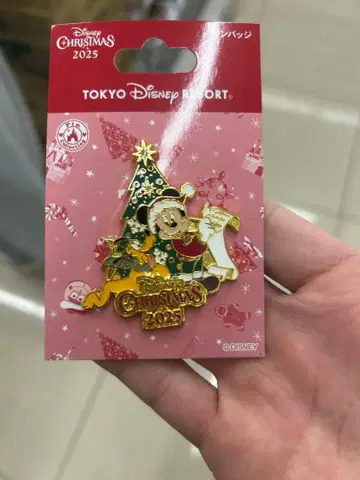 도쿄 디즈니 리조트 크리스마스 핀 배지 2025
