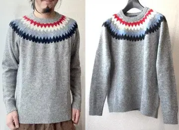 정가 2.5만 스탠다드 캘리포니아 노르딕 울 니트 그레이