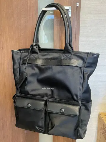 필름 나일론 포켓 토트백 오오조노 모모코