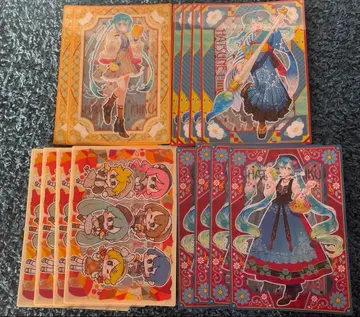 하츠네 미쿠 로손 콜라보 오리지널 비주얼 시트 컴플리트 14장